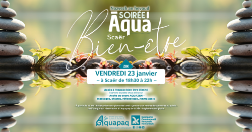 image-Soirée bien-être à l'Aquapaq de Scaër : détente et relaxation pour bien commencer l'année